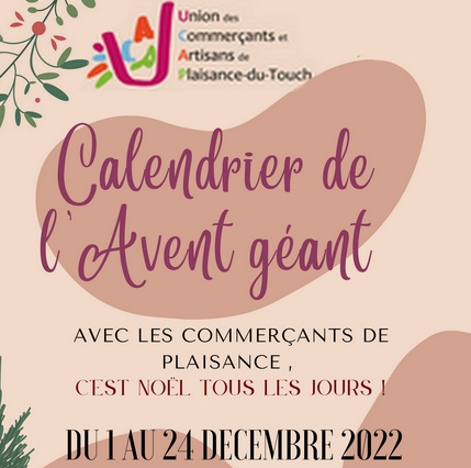 Dcouvrez le calendrier de l'avent des commerants de Plaisance du Touch